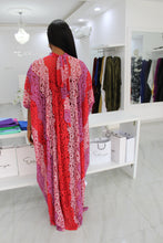 1 Eniyii Lace Pink Gradient  Kaftan