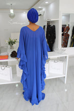 Ebun V Cut Royal Blue Kaftan ~