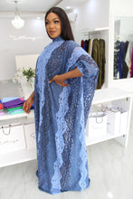 1 Eniyii Lace Blue Gradient Kaftan