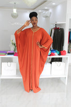 1 Bimpe Hand beaded Orange Kaftan