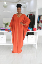 1 Bimpe Hand beaded Orange Kaftan