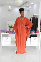 1 Bimpe Hand beaded Orange Kaftan